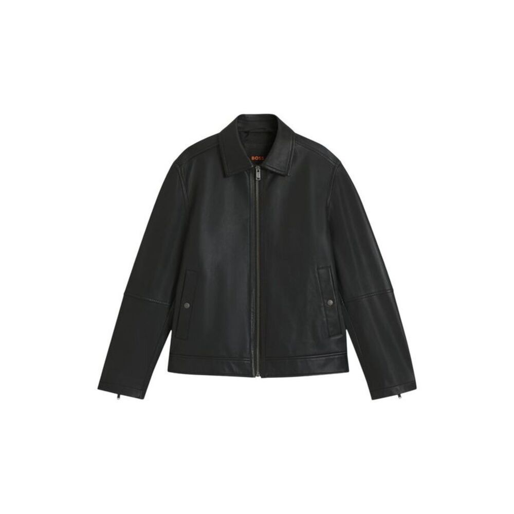 Hugo Boss Black Leather Leather Men's Jacket
